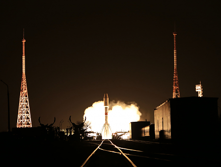 Успешный пуск ракеты-носителя «Союз-2.1б» с узловым модулем «Причал»